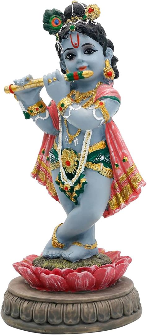 alikiki Hindu Krishna Idol Statue - 5.7”H Indian India | Ubuy