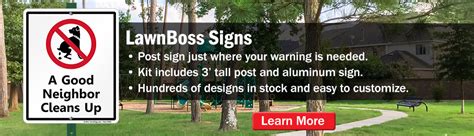 Dog Poop Signs - Keep your Lawn Poop Free with Curb Your Dog Signs