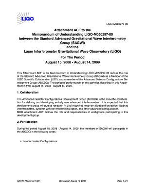 Collaboration Mou Templates | pdfFiller