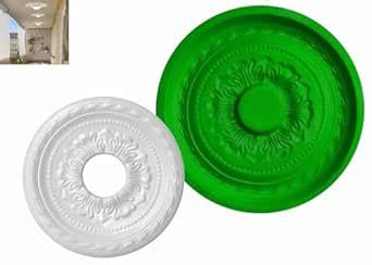THE MODIFY ART Decorative Ceiling Medallion, P.O.P Floral Design, Round ...