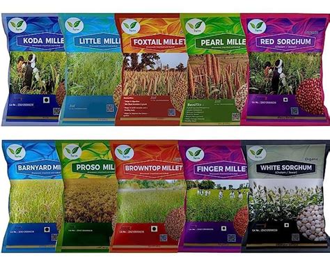 Iagrifarm Millets Combo pack of 10Kg - with unpolished (Foxtail 1kg ...
