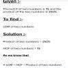 The H.C.F of two numbers is 15 and the product of the two numbers is ...