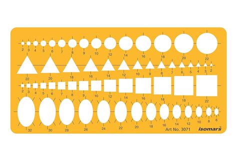 Isomars Metric Circle Square Ellipse Triangle Symbols Shape Drawing ...