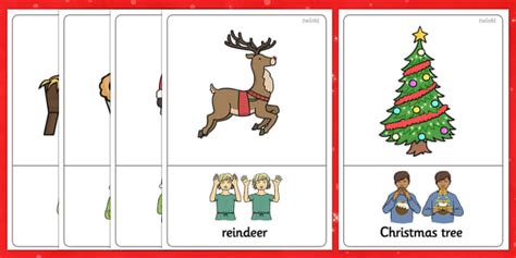 British Sign Language Christmas Sign Posters (teacher made)