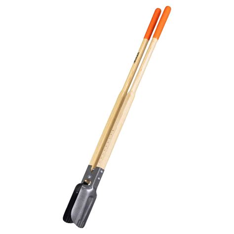 VEVOR Manual Post Hole Digger, 146 cm Wooden Handle, Steel Blade, 110 ...