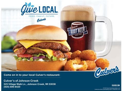 Culvers Share Night!, Culver's, Johnson Creek, 9 February 2026 | AllEvents