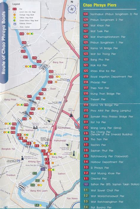 Chao Phraya River Map Thailand And Laos Journey: 40. Bangkok River