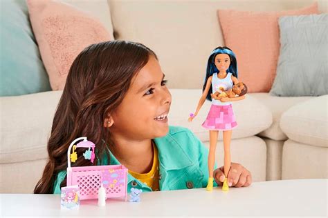 Buy Barbie Skipper Babysitters Crib Playset With Latina Friend Doll ...