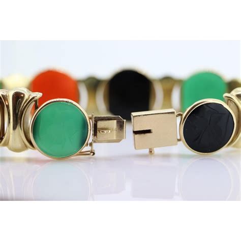 14k Intaglio Roman soldier, Centurion Bracelet. 14k gold Heavy Carved Warrior For Sale at 1stDibs