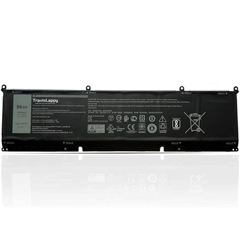 TravisLappy 6 Cell Laptop Battery for 69KF2 Dell XPS 15 9500 9510 9520 ...