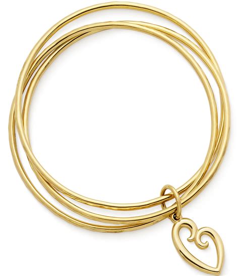 James Avery Mother's Love 14K Gold Bangle Bracelet | Dillard's
