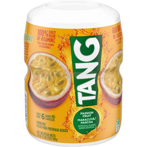 Buy Tang Vitamin Passion Fruit Sweetened Powdered Drink Mix 1 Count 18 ...