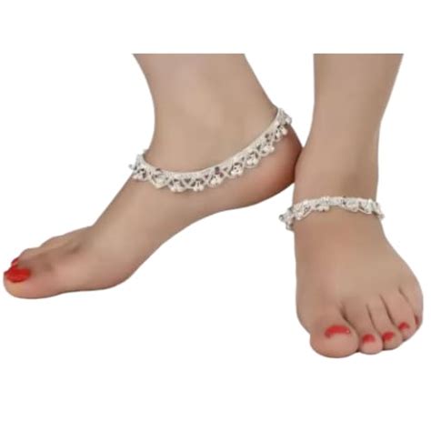 Womens Gd Shop Multi Stone Indian Traditional Fancy Payal, Pajeb ...