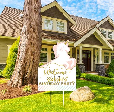 Buy Unicorn Theme Birthday Party Welcome Board | Party Supplies ...