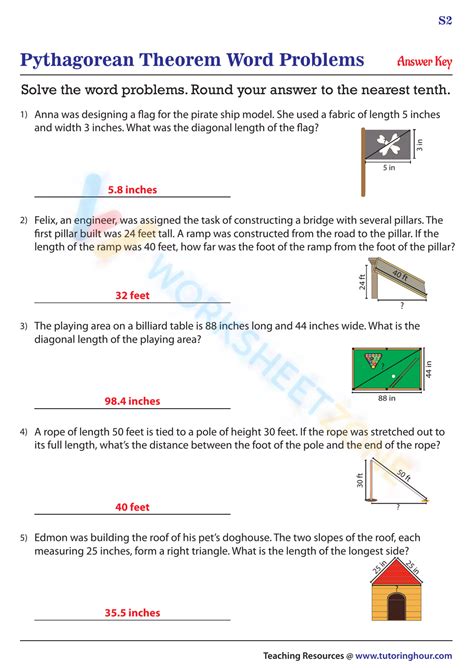 Image result for Pythagoras Theorem Word Problem