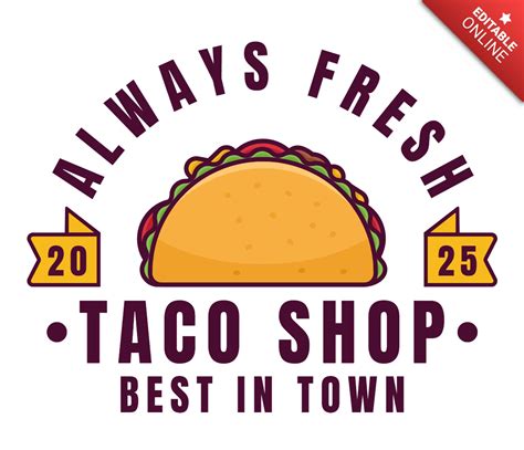 Taco Shop Logo Design Template | Free Design Template