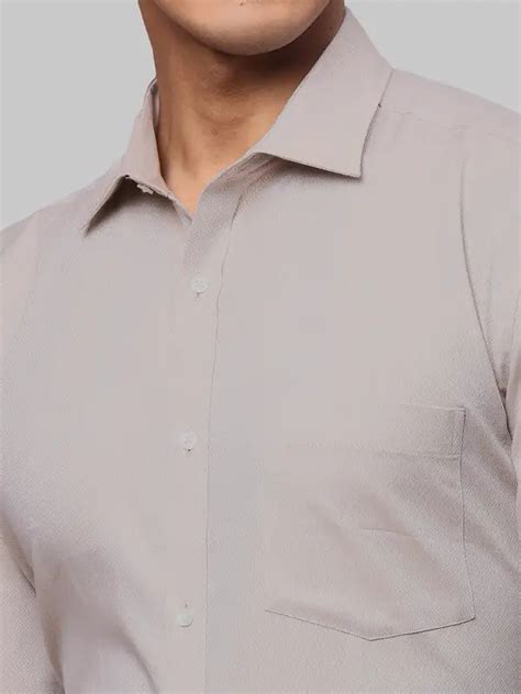 Park Avenue Men Brown Structured Slim Fit Cotton Formal Shirt – MyRaymond