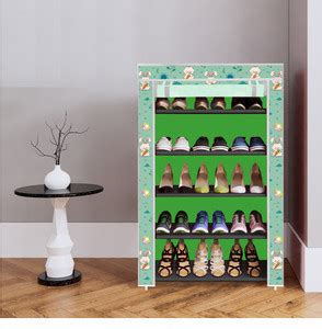 Pipasa 5 Shelf Foldable Collapsible ShoeRack Metal Collapsible Shoe ...