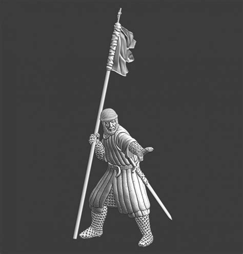 Northern Crusades Miniatures, Medieval Crusader Banner Standard Bearer ...