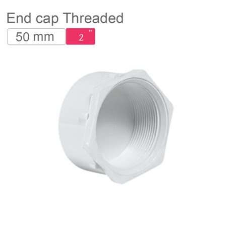 Supreme AquaGold uPVC End Cap Threaded 50mm SCH 80 Off White | mykit ...
