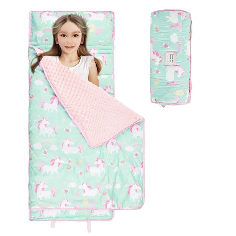 Nice Choice Toddler Nap Mat with Pillow and Blanket,Extra Large Rolled ...