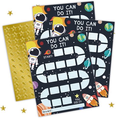 Qyuvanbu 20 Reward Chart with 424 Golden Star Stickers-Outer India | Ubuy