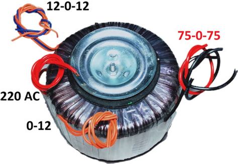 Next Level Toroidal Transformer 75-0-75 volt 25 ampere with 12-0-12 and ...