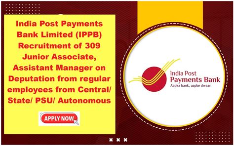 India Post Payments Bank Limited (IPPB) Recruitment of 309 Junior ...
