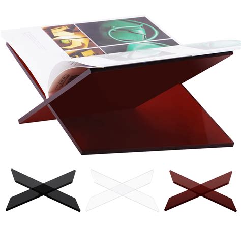 Acrylic Book Holder 2 Piece Reading Display Stand For Open | Desertcart ...