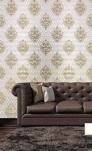 Eurotex Damask Design Wallpaper Roll for Covering Living Room, Bedroom ...
