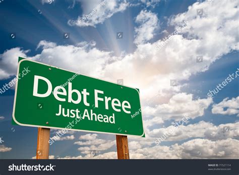 Debt Free Sign 的图像结果