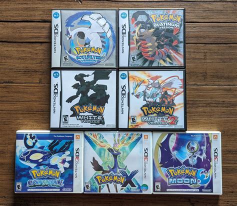 Pokemon 3DS game collection complete! : r/3DS