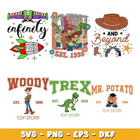 Disney Toy Story Movie Characters bundle svg, Toy Story svg, Disney ca ...