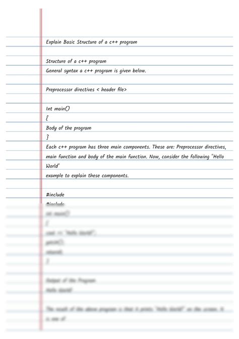 Image result for Basic Structure of C Program