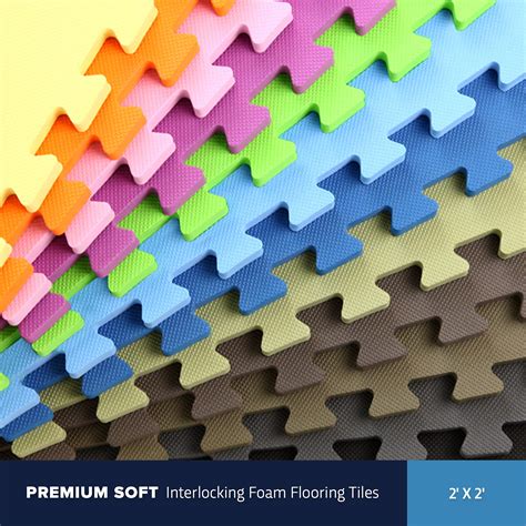 Snapklik.com : Flooring Incs 5/8" Premium Soft Foam Gym Mat, High ...