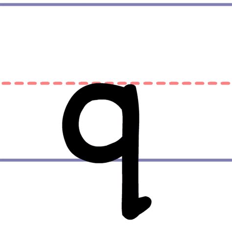 Lowercase Q In Cursive