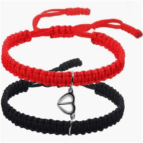 COLORFUL BLING Matching Mutual Attraction Couple Bracelets Long ...