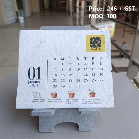Recycled | Plantable | Eco Friedly Calendar with MLP recycled Mobile S ...