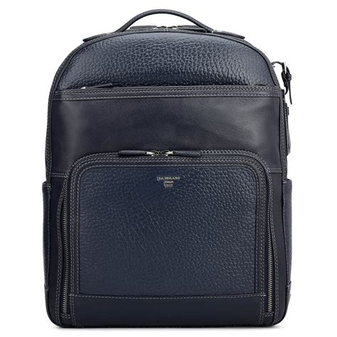 Bub Leather Backpack - Blue – Da Milano