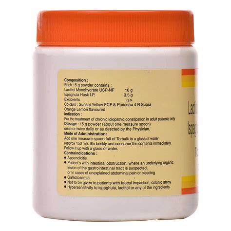 Torbulk Powder 180 gm Price, Uses, Side Effects, Composition - Apollo ...