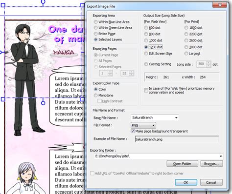 One Manga Day | Creating a website in Comipo