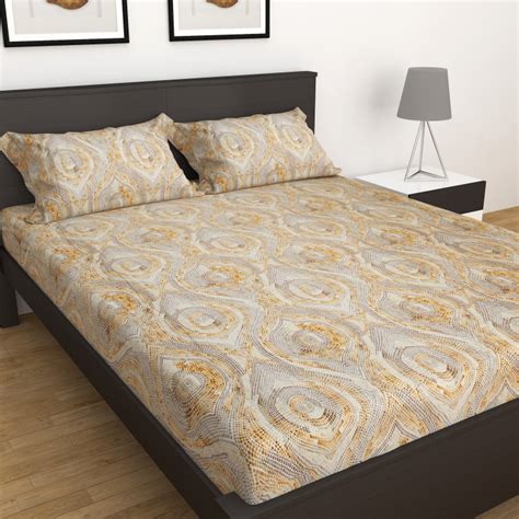 Buy Celebrity Printed 3-Pc. Double Bedsheet Set - 274 x 274 cm from ...