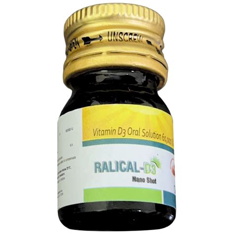 Buy Ralical D3 Nano Shot Butterscotch Flavour Oral Solution 5 ml | 19 ...