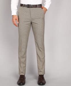 Raymond Slim Fit Men Grey Trousers - Buy Raymond Slim Fit Men Grey ...