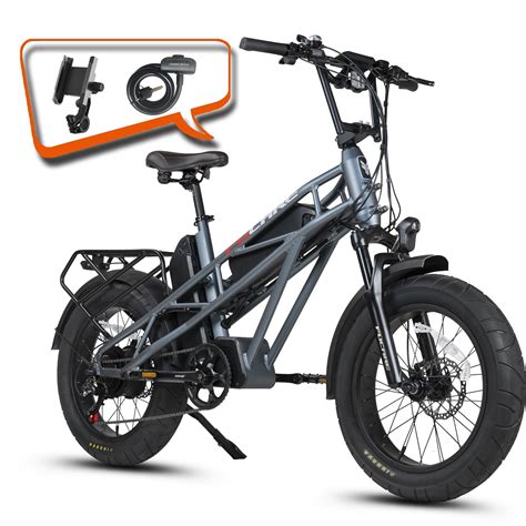 Buy Fucare Gemini Elecric Bikes for Adults Fat Tire Ebike 750W 20.8Ah E ...