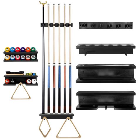 GOOX Pool Stick Holder Wall Mount-Billiards Pool Cue Holder Only, 100% ...