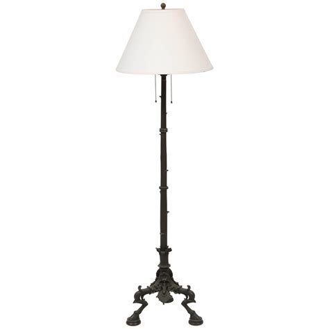 Antique Bronze Floor Lamp, circa 1900 For Sale at 1stDibs