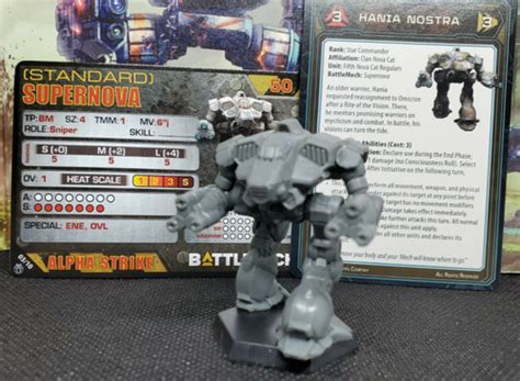 Battletech Supernova Mech + Pilot Cards Alpha Strike | Ubuy India