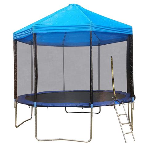 Buy Toy Park 14Ft TUV Approved Outdoor Trampoline with Canopy/Tent ...