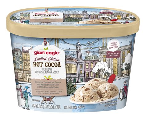 Giant Eagle Ice Cream, Hot Cocoa, Limited Edition - 48 oz 48 oz | shipt